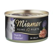 MIAMOR Feline Filets tuńczyk i kalmary w galaretce 100 g