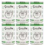 GUSSTO Fresh Chicken 6x400 g świeży kurczak, monoproteinowa mokra karma dla kotów kurczak