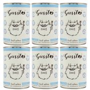 GUSSTO Fresh Salmon 6x375 g świeży łosoś, monoproteinowa mokra karma dla kotów