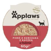 APPLAWS Miseczka dla kota kurczak z kaczką 60 g