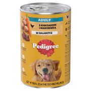 PEDIGREE Adult puszka 1200g mokra karma pełnoporcjowa dla dorosłych psów z kurczakiem i marchewką w galaretce