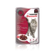 BENEK Super Fileciki w sosie z wołowiną 85 g