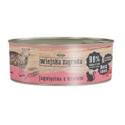 WIEJSKA ZAGRODA Adult Jagnięcina i kryl 85 g puszka dla kota