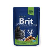 BRIT Premium Adult sterilised kurczak dla kastrowanych kotów saszetka 24 x 100 g