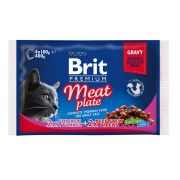 BRIT Zestaw saszetek Cat Adult Meat Plate 4x100g