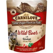 CARNILOVE Dog Paté Wild Boar with Rosehips 300g mokra karma dla psów Dzik z owocami dzikiej róży
