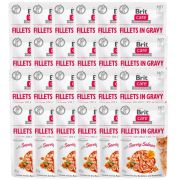 BRIT Care Fillets in gravy savory salmon 24 x 85 g filety łososia w sosie