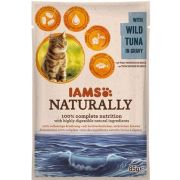 IAMS Naturally Adult Cat with Wild Tuna in Gravy tuńczyk w sosie 85 g
