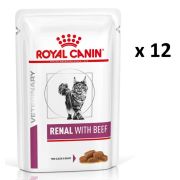 ROYAL CANIN Renal Feline wołowina 12 x 85 g karma mokra dla kotów z przewlekłą niewydolnością nerek