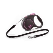 FLEXI Black Design S Cord 5 m pink smycz automatyczna