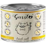 GUSSTO Fresh Calf 200 g świeża cielęcina, monoproteinowa mokra karma dla kotów