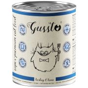 GUSSTO Fresh Turkey and Tuna 400 g świeży indyk i tuńczyk, mokra karma dla kotów