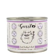 GUSSTO Cat Fresh Turkey & Duck mokra karma dla kotów indyk i kaczka 200 g