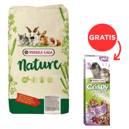 VERSELE-LAGA Pokarm dla szynszyli Chinchilla Nature 9 kg + Smakers dla szynszyli i królika Prestige Owoce Leśne 2szt GRATIS