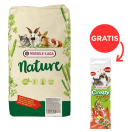 VERSELE-LAGA Pokarm dla szynszyli Chinchilla Nature 9 kg + Smakers dla królików i szynszyli Prestige ziołowy 1szt GRATIS
