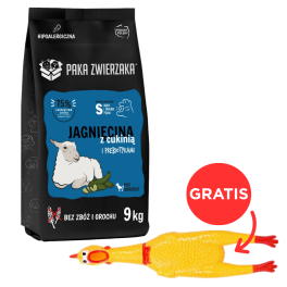 PAKA ZWIERZAKA Seventh Heaven Karma sucha Jagnięcina z cukinią S 9kg + zabawka kurczak GRATIS