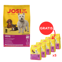 JOSERA JosiDog Mini 10kg + JosiDog Mini 5 x 900 g GRATIS