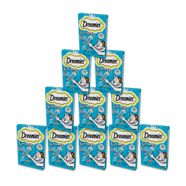 DREAMIES Creamy karma uzupełniająca z wybornym łososiem dla kota 11 x 4x10 g