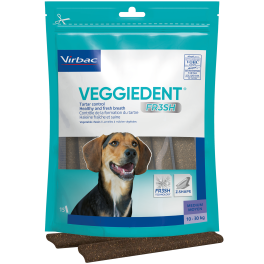 VIRBAC Veggiedent Fresh M (10-30 kg) gryzaki dla psa 15 szt.