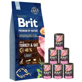 BRIT Premium By Nature Light 15 kg + mokra karma z indykiem 6x400 g