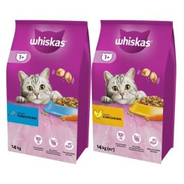 WHISKAS Adult 14kg z kurczakiem i warzywami + WHISKAS Adult 14kg z tuńczykiem i warzywami
