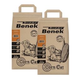 BENEK Super corn cat Żwirek kukurydziany 14 l (7 l x 2 )