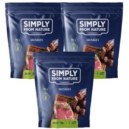 SIMPLY FROM NATURE Naturalne kiełbaski z wołowiną 3 x 300 g