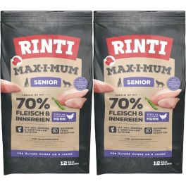 RINTI MAX-I-MUM Senior Chicken z kurczakiem dla starszych psów 2 x 12 kg