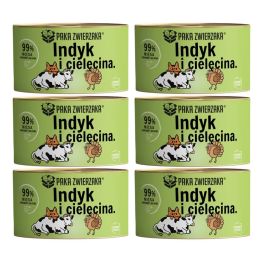 PAKA ZWIERZAKA Karma mokra Indyk z cielęciną 6x200 g