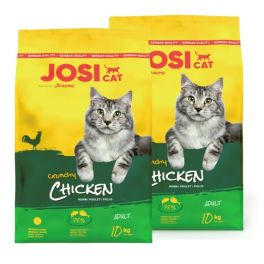 JOSERA JosiCat Crunchy Chicken 2x10kg z drobiem dla dorosłych kotów
