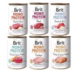 BRIT Mono Protein Mix smaków 6x400 g monoproteinowa karma dla psów