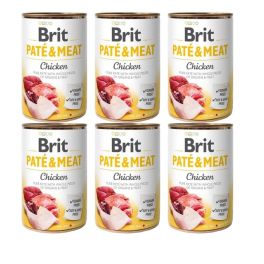 BRIT Pate&Meat chicken 6x400 g pasztet z kurczakiem dla psa