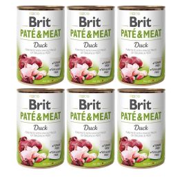 BRIT Pate&Meat duck 6x400 g pasztet z kaczką dla psa