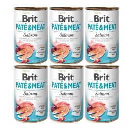 BRIT Pate&Meat salmon 6x400 g pasztet z łososiem dla psa