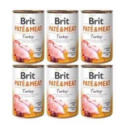 BRIT Pate&Meat turkey 6x400 g pasztet z indykiem dla psa