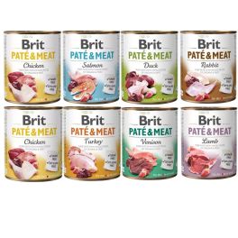 BRIT Pate&Meat Mix smaków 8x800 g pasztet dla psów