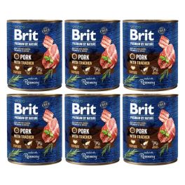 BRIT Premium by Nature 6x800 g wieprzowina i przełyk naturalna karma dla psa