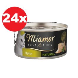 MIAMOR Feine Filets Naturell Chicken 24x80g kurczak w sosie własnym