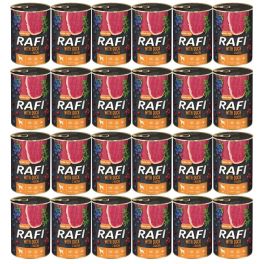 RAFI Duck z kaczką 24x400 g mokra karma dla psa