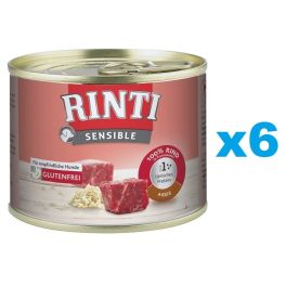 RINTI Sensible Wołowina z ryżem 6x185 g