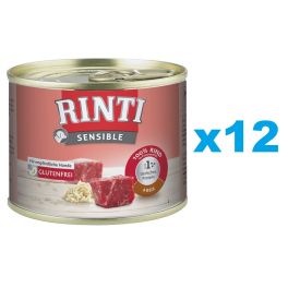 RINTI Sensible Wołowina z ryżem 12x185 g