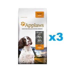 APPLAWS Adult Dog Small Medium Chicken 6 kg (3x2 kg) z kurczakiem dla psów małych i średnich ras z kurczakiem