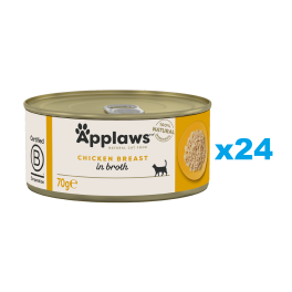 APPLAWS Cat Adult Chicken Breast in Broth pierś z kurczaka w bulionie 24x70 g