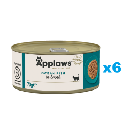 APPLAWS Cat Adult Ocean Fish in Broth ryba oceaniczna w bulionie 6x70 g