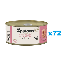 APPLAWS Cat Adult Tuna with Prawn in Broth tuńczyk i krewetki w bulionie 72x70g