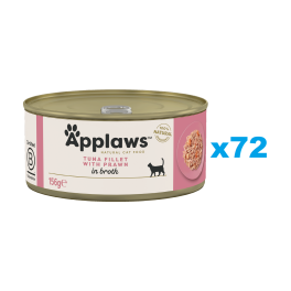 APPLAWS Cat Adult Tuna with Prawn in Broth tuńczyk i krewetki w bulionie 72x156 g