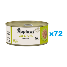APPLAWS Cat Adult Tuna with Seaweed in Broth tuńczyk z wodorostami w bulionie 72x70 g