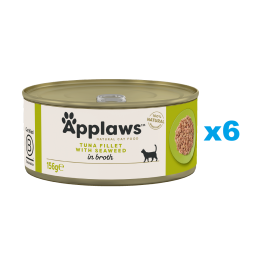 APPLAWS Cat Adult Tuna with Seaweed in Broth tuńczyk z wodorostami w bulionie 6x156 g