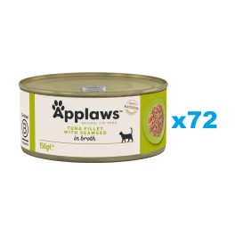 APPLAWS Cat Adult Tuna with Seaweed in Broth tuńczyk z wodorostami w bulionie 72x156 g