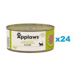 APPLAWS Cat Adult Tuna with Seaweed in Broth tuńczyk z wodorostami w bulionie 24x156 g